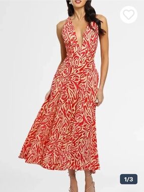 Nicholas Haisley Dress Print Red Size